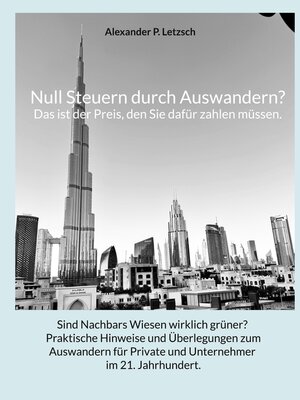 cover image of Null Steuern durch Auswandern? Das ist der Preis, den Sie dafür zahlen müssen.